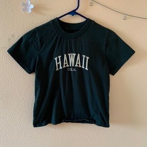 Brandy Melville forest green Hawaii top